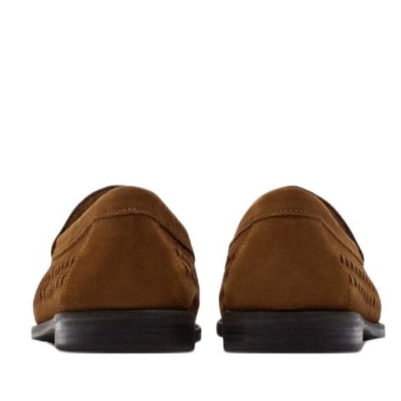 ZARA BRAIDED LEATHER LOAFERS BROWN | 2623/920 main image 5